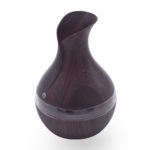a dark wood color humidifier for office desk
