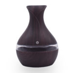 a dark wood color humidifier for office desk