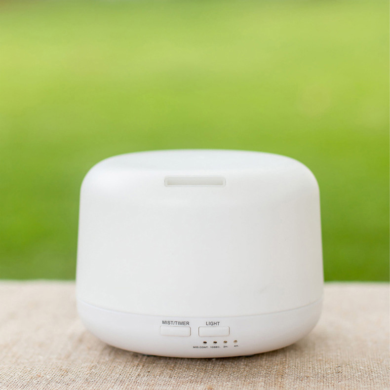a white color muji scent diffuser