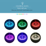 an electric aroma oil diffuser in different LED colors