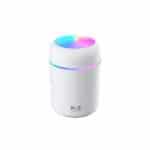 a white color cup humidifier with H2O printing