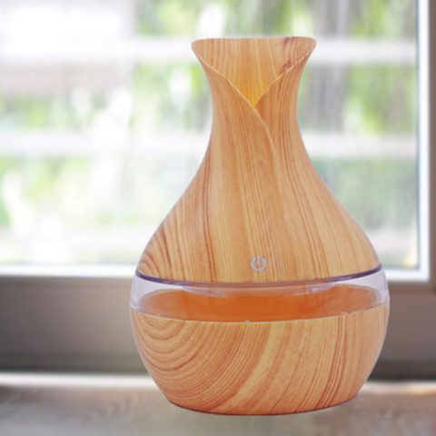 a light wood color humidifier for office desk