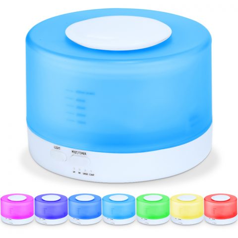 a colour changing diffuser with different colors